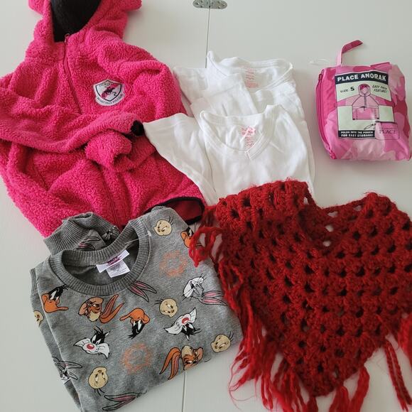 Girls Tops Lot Of 6 Anorak Long Sleeve Bundle Size Small 6 7 Old Navy - Picture 1 of 7